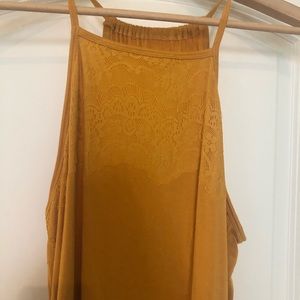 Mustard Yellow Lace Camisole